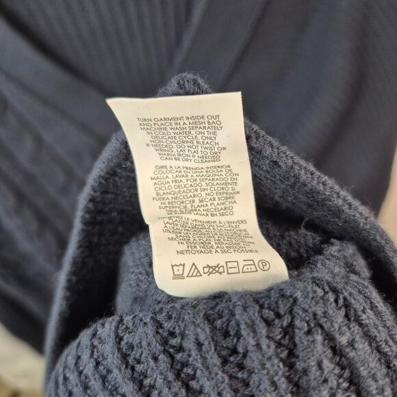 Cabi Sweater Womens L Blue Cotton Blend Textbook Cardigan V Neck Preppy Approxi - Picture 7 of 8